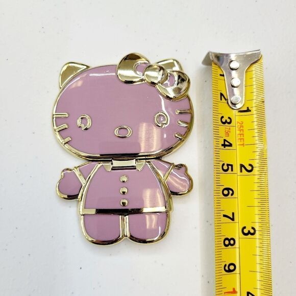 Brand New Sanrio Hello Kitty Gold & Purple Cell Phone Case Mirror & Stand - Picture 6 of 7